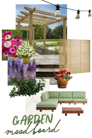 Garden moodboard inspiration ideas